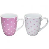 CANECA DE PORCELANA ROSA